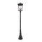 Z-Lite Beacon 4 Light Outdoor Post Mounted Fixture, Black & Clear Beveled 568PHXXLR-564P-BK - alternate 2